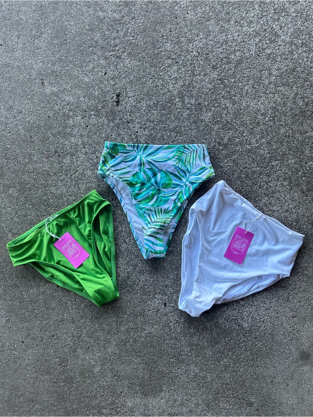 Liberty & Justice Shade & Shore High Waisted Bikini Bottom Bundle of 3